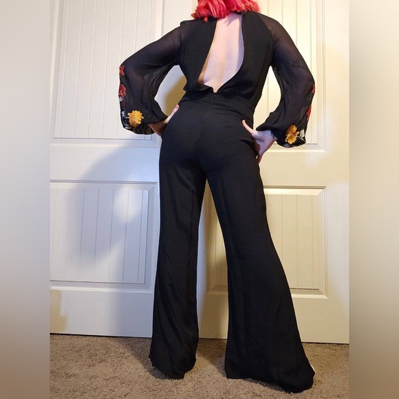 Free People Smoke Rings Embroidered Jumpsuit - Picture 4 of 4